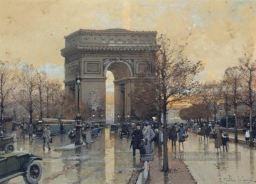 L’Arc de Triomphe Paris Eugene Galien Laloue Peinture à l'huile